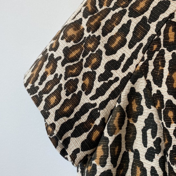 Sea Leopard-Print Ruffle Dress - SIZE SMALL - Picture 3 of 9